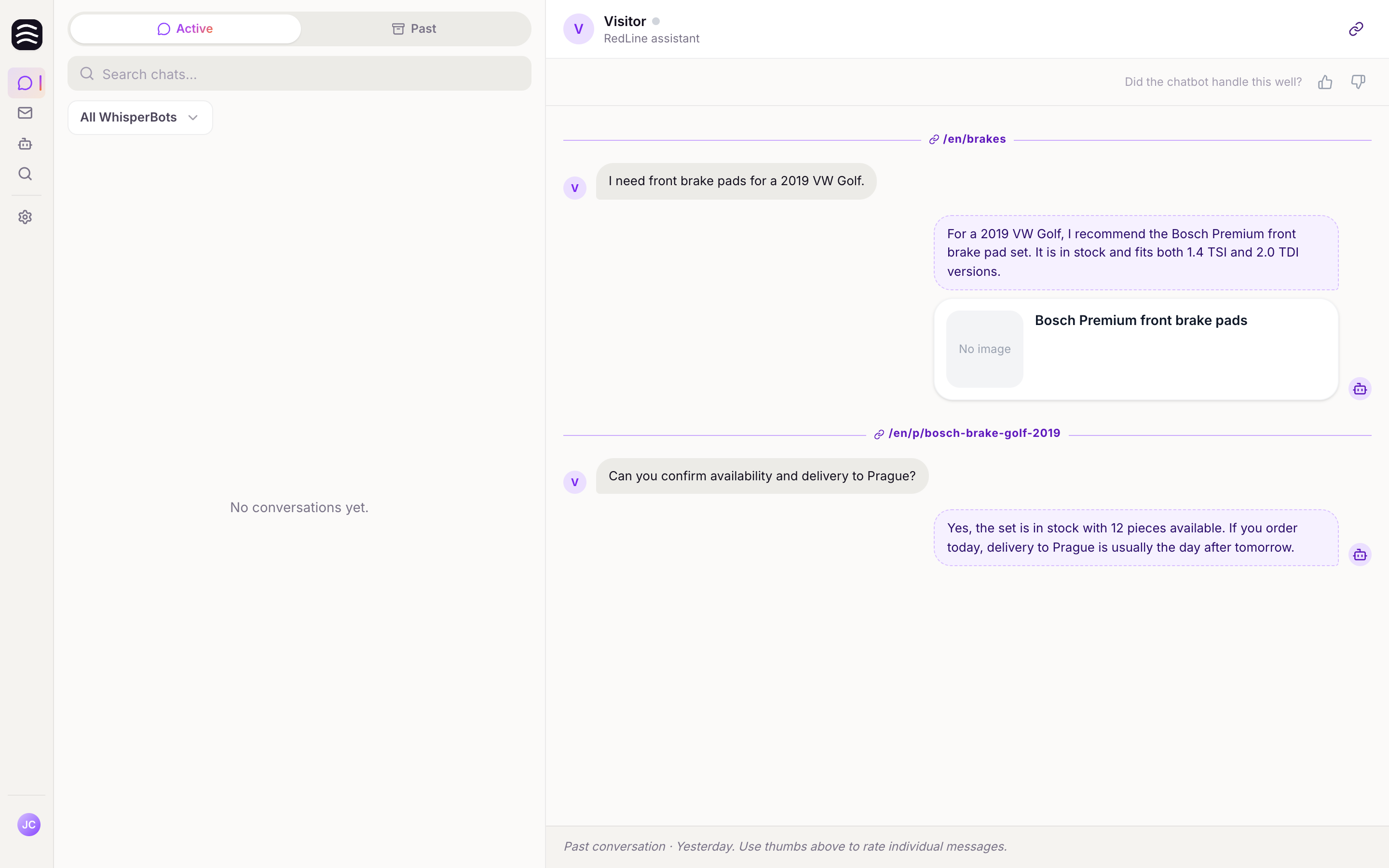 AI Sales Agent in action